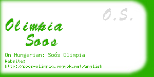 olimpia soos business card